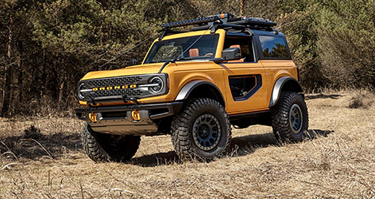 Ford’s new Bronco in yellow