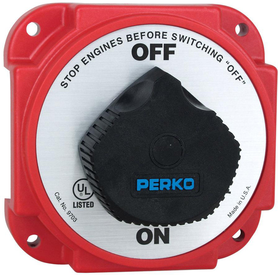 Perko's 8603DP heavy duty battery selector switch