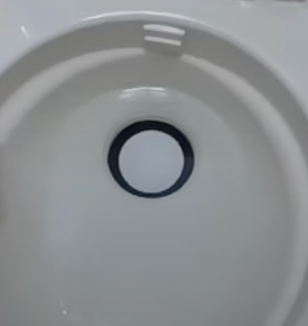 toilet bowl close-up