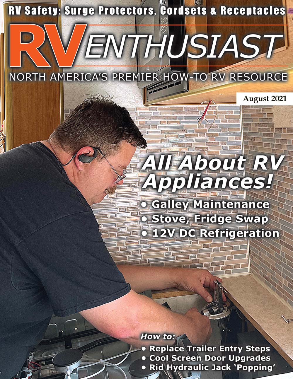 RV Enthusiast August 2021 cover