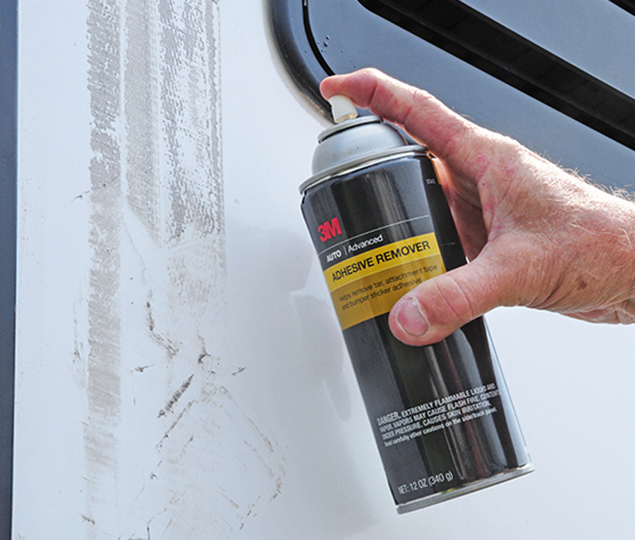 removing sticky residue with removed with 3M Adhesive Remover
