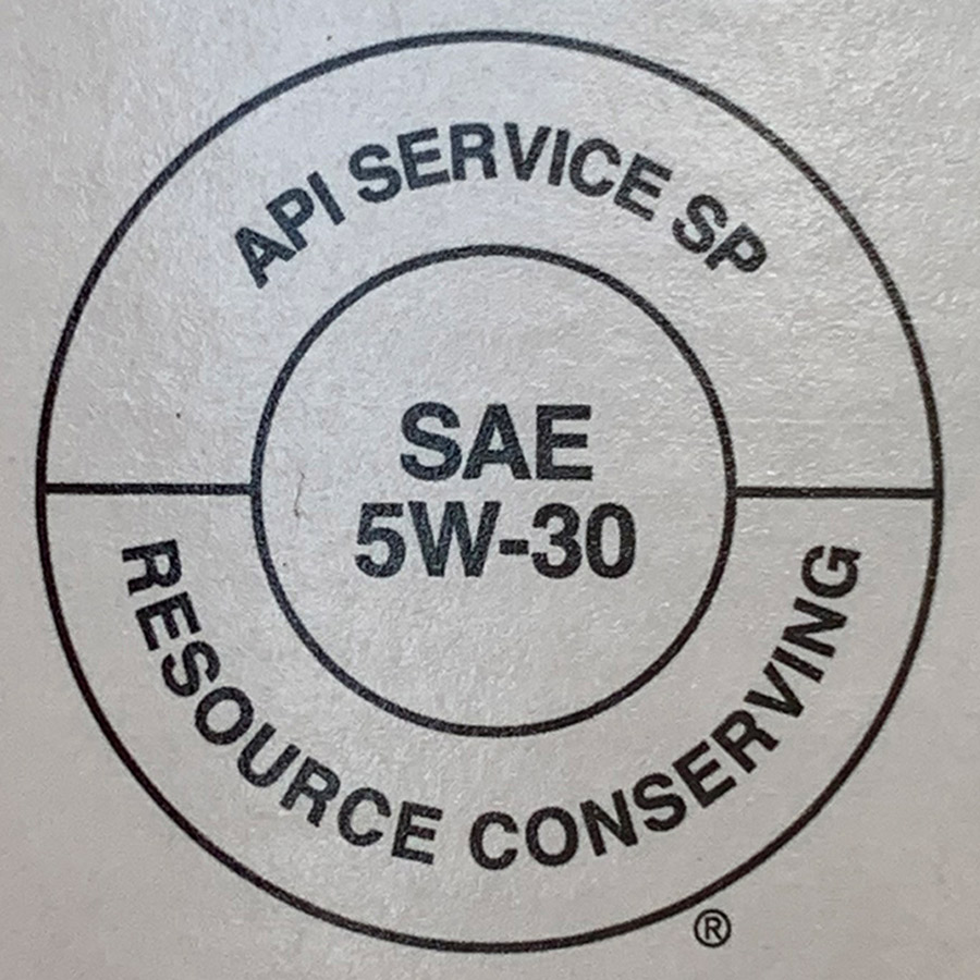 The API SP designation on a label