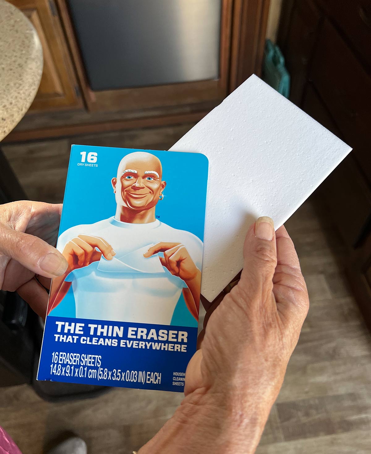 Mr. Clean Magic Eraser sheets in their packaging