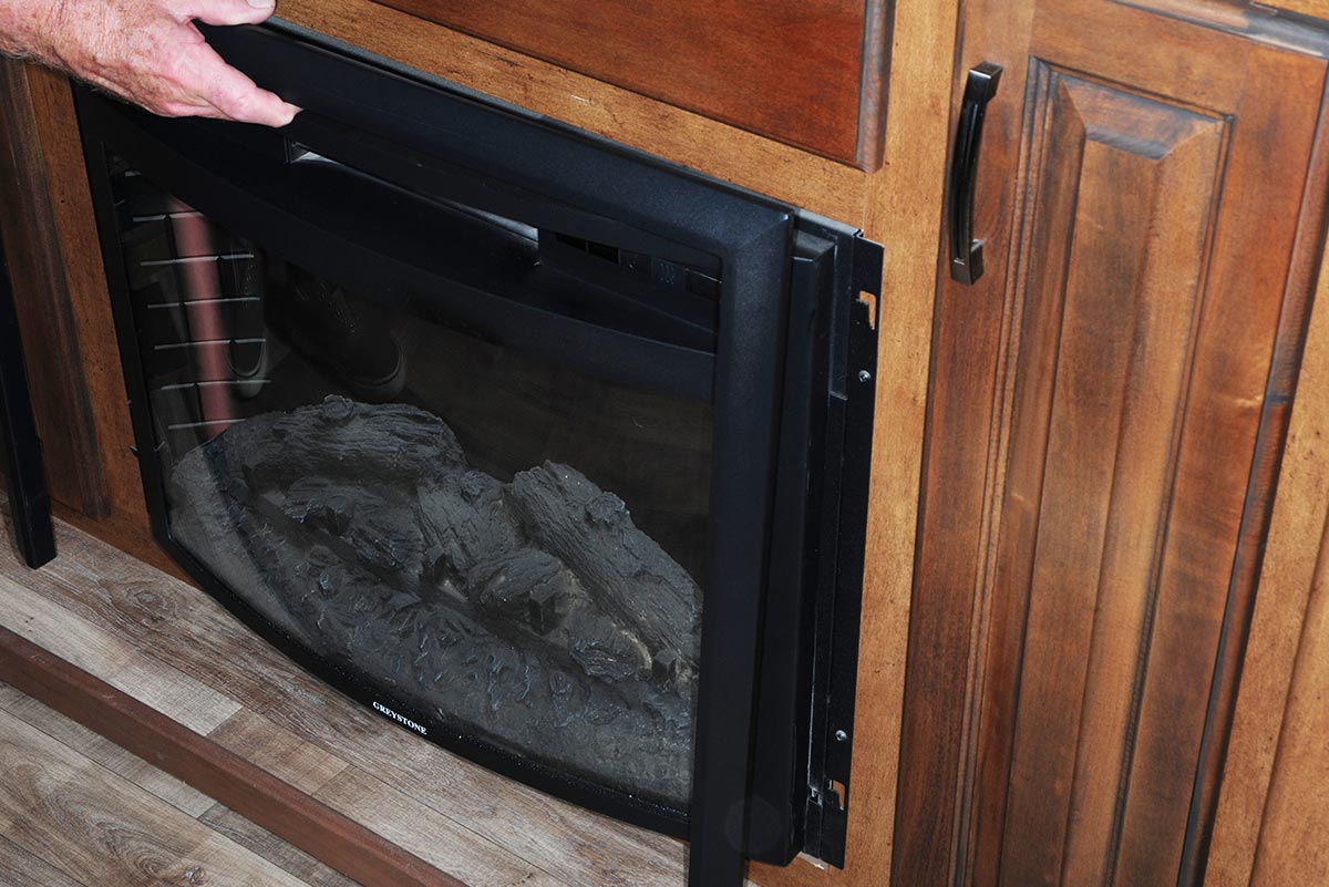 removing the surround of the fireplace