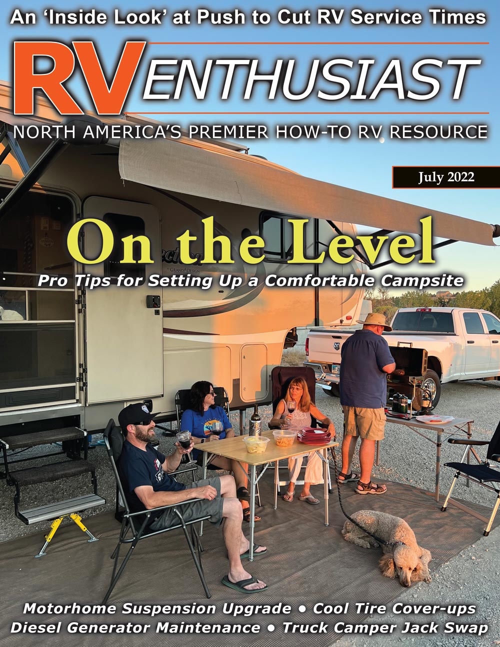 RV Enthusiast July 2022 cover