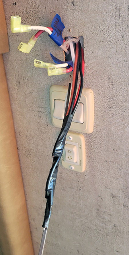 wiring pulled through rv wall