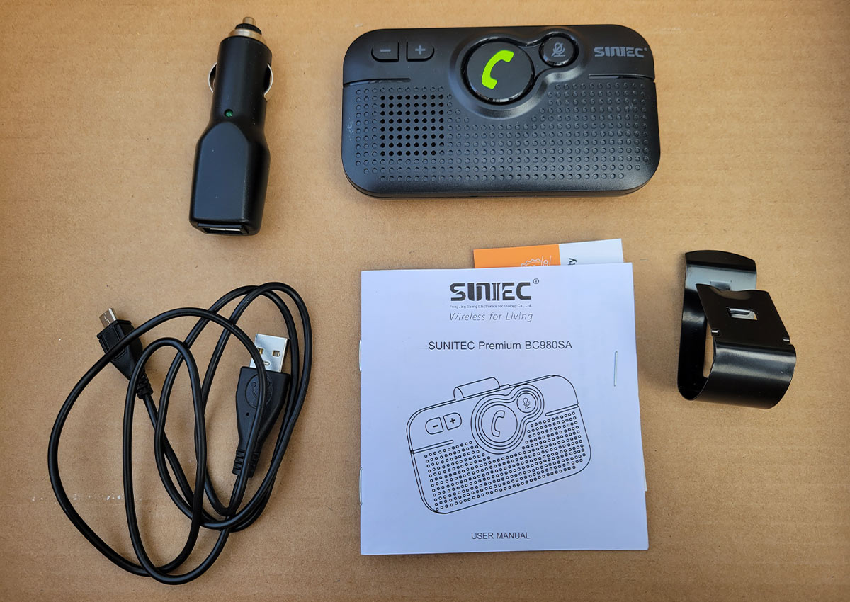 the Sunitec Bluetooth module, it's included parts and user manual