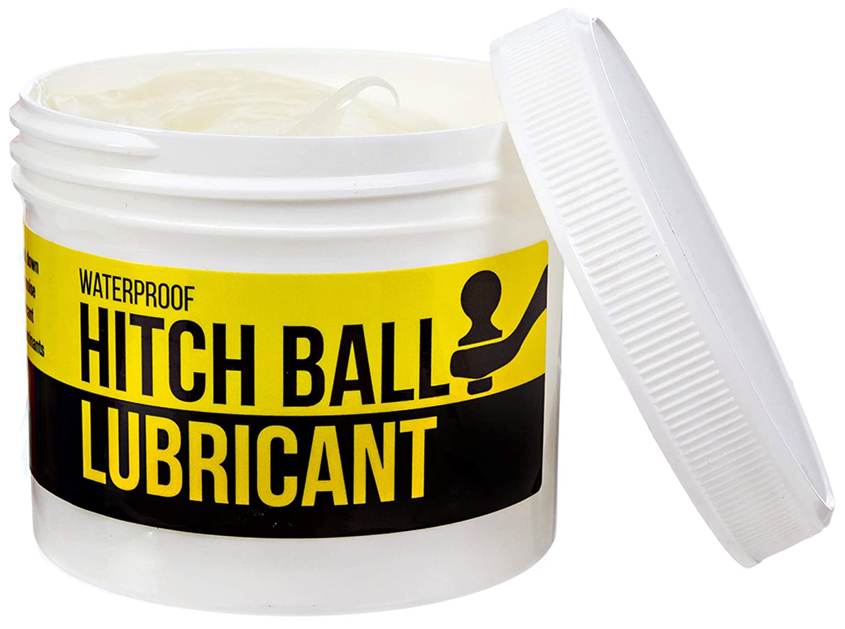 close view of a twist top container of Mission Automotive’s Hitch Ball Lubricant