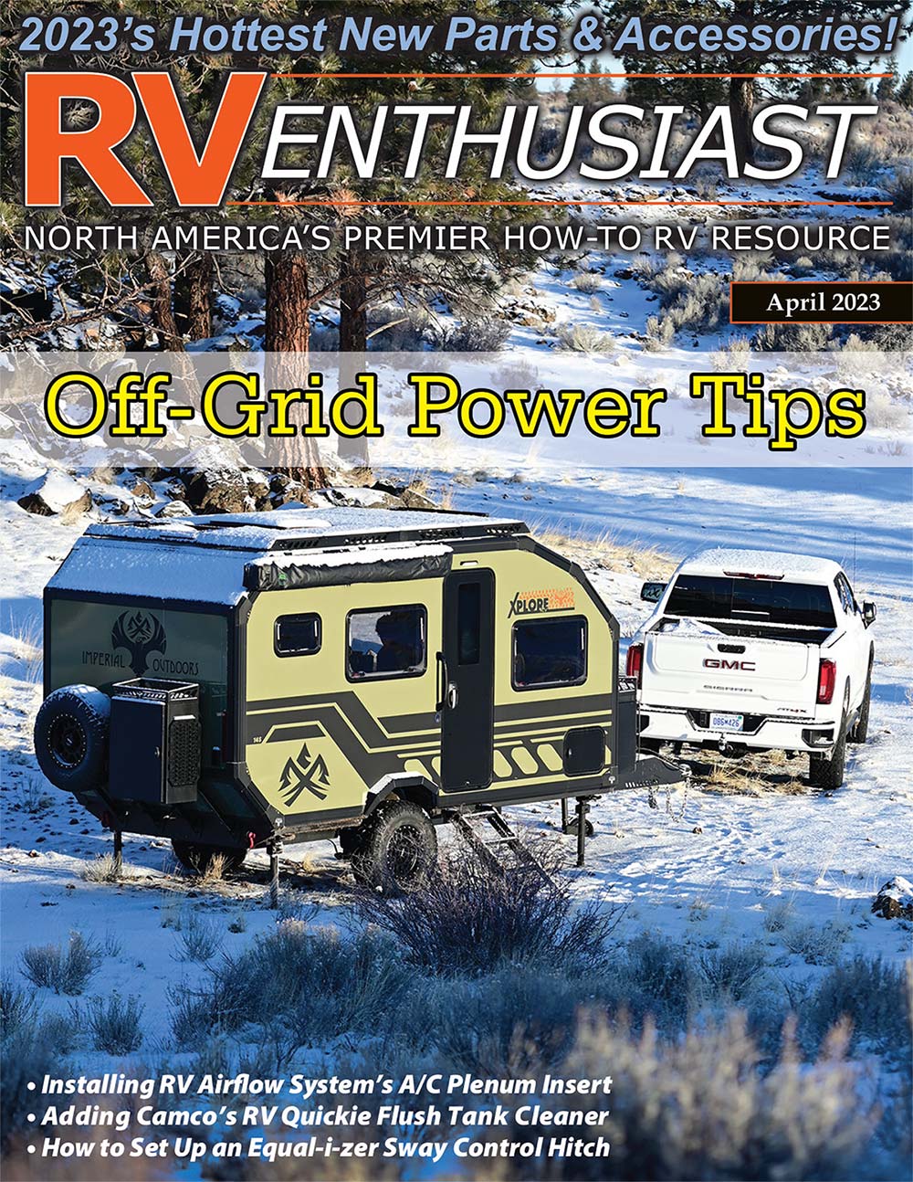 RV Enthusiast April 2023 cover