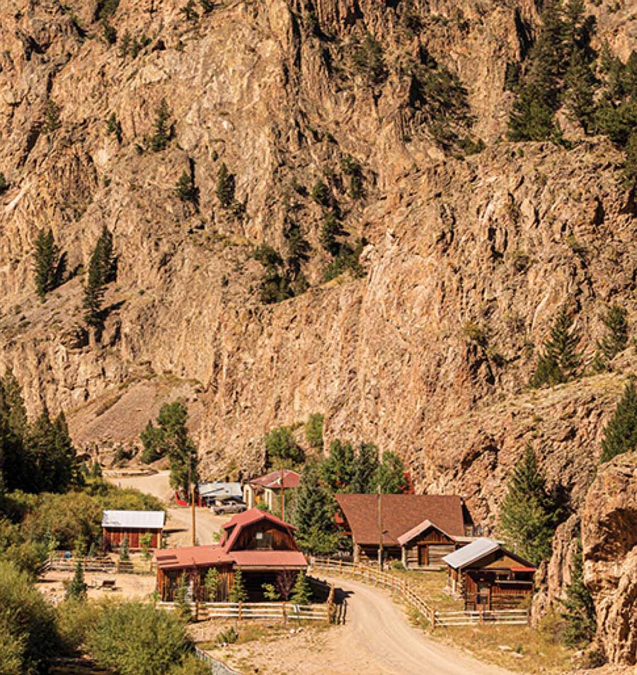 old mining village in Creede, Colorado