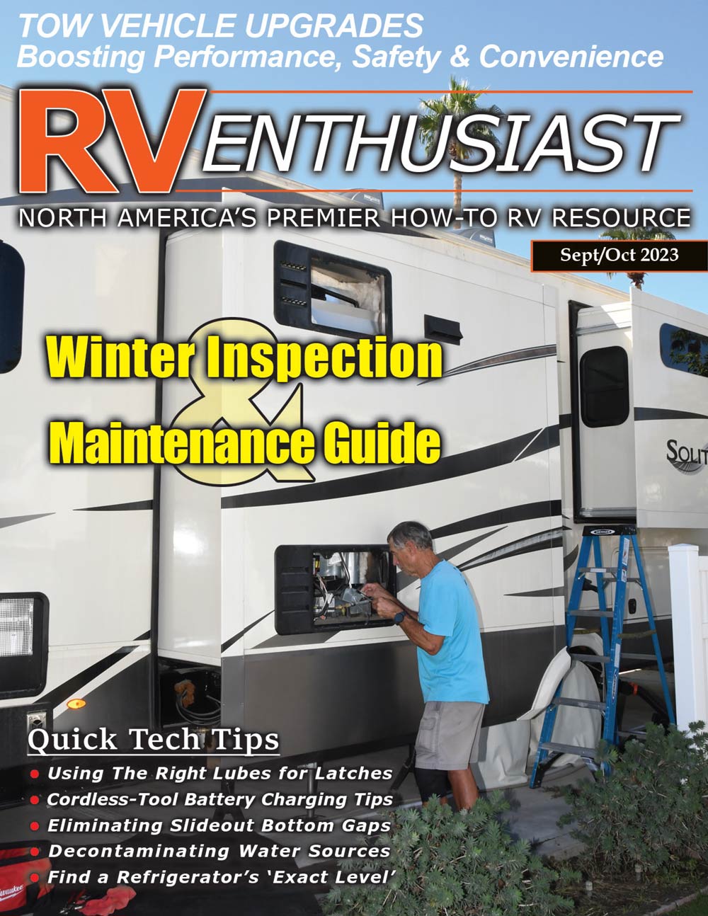 RV Enthusiast July/August 2023 cover