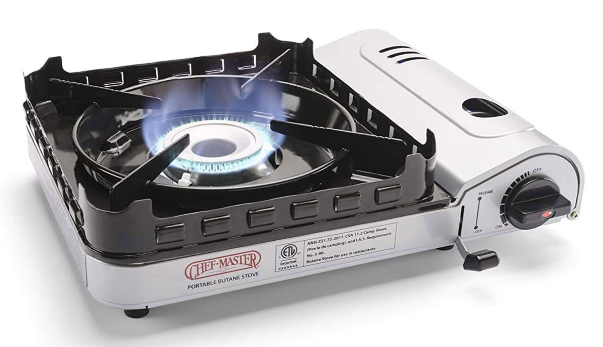 a portable gas burner from Chef Master
